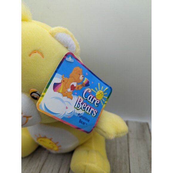 Vintage 2003 Nanco Care Bears Nanco Funshine Bear 10" Plush Sitting Down Stuffed - Picture 2 of 7